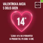 Valentín 2025 Akcia - zlava 14% ma tlačoviny od DOLIS GOEN